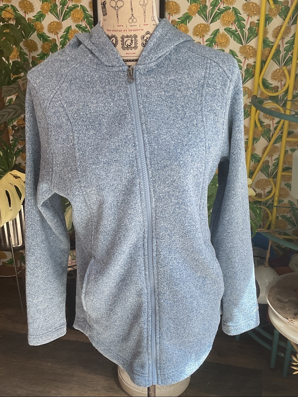 Eddie Bauer Light Blue Full-Zip Hooded Jacket